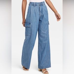 Target Universal Threads wide leg denim trouser